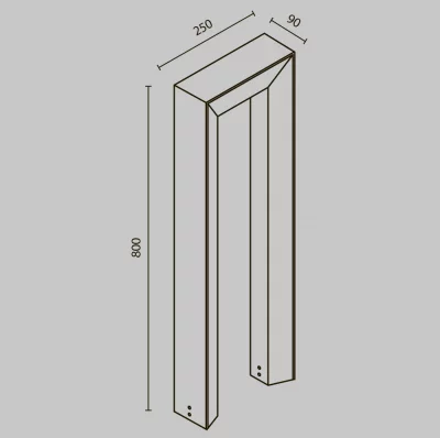 Ландшафтный светильник Frama 25X9X80 CM 7