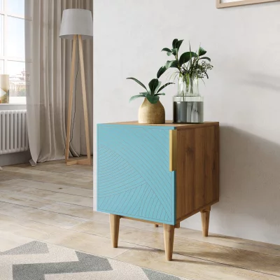 Тумбочка прикроватная Line 40X35X50 CM blue 3