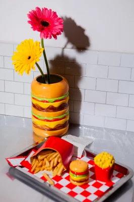 Набор из солонки и перечницы fast food, burger & f 4