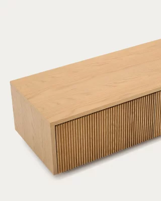 ТВ-тумба Helvine с 4 ящиками, дубовый шпон 200X40X30 CM 5