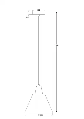 Подвесной светильник Акцент 22X120 CM 10