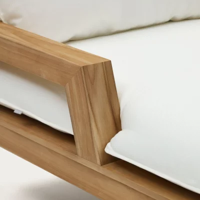 Шезлонг с каркасом из тика Forcanera 68X170X85 CM 4
