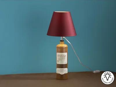 Настольная лампа Liquor Dessert Kit с гранатовым абажуром 22X22X21 CM 9