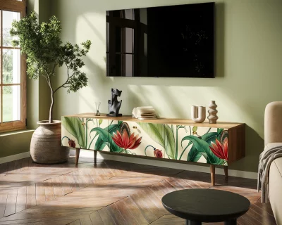 Комод Berber с ящиками низкий под TV 180X45X50 CM 5