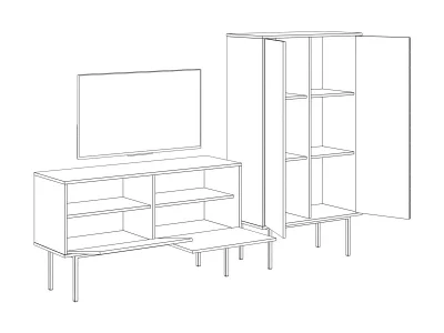Композиция Boho 7 208X40X150 CM 8
