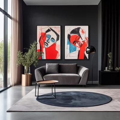 Набор из двух постеров на холсте Sweet dream 75X105 / 75X105 CM 4