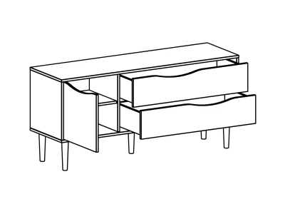 Низкая тумба Like 133X40X62 CM 6