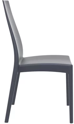 Стул пластиковый Miranda 45X56X94 CM серый 5