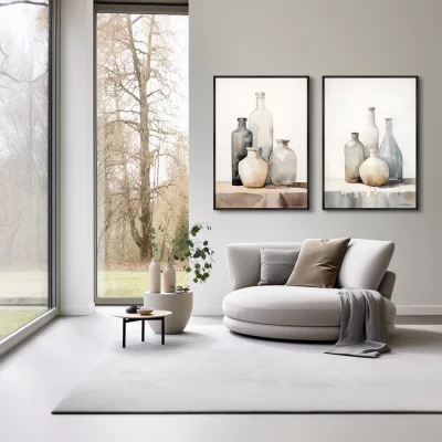 Набор из двух постеров на холсте Tones of Light 75X105 / 75X105 CM 4