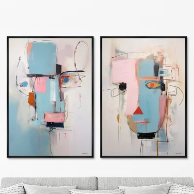 Набор из двух постеров на холсте The educated ones 75X105 / 75X105 CM 8