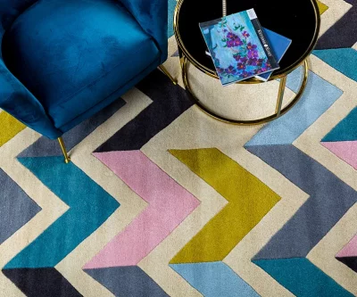 Ковёр шерстяной Chevron 230X160 CM 5
