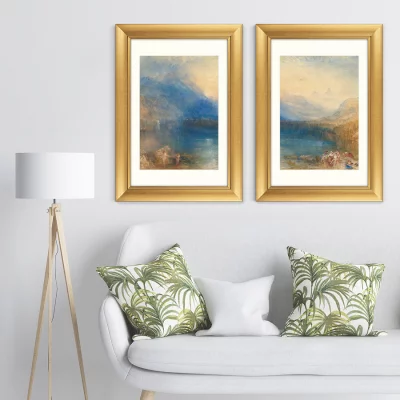 Диптих The Lake of Zug 51X71 / 51X71 CM 5