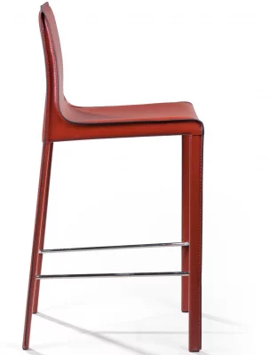 Стул полубарный Barrie 46X48X97 CM красный 4