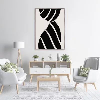 Репродукция на холсте Curtain silhouette 75X105 CM 3