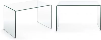 Стеклянный письменный стол Burano 125X70X75 CM 4