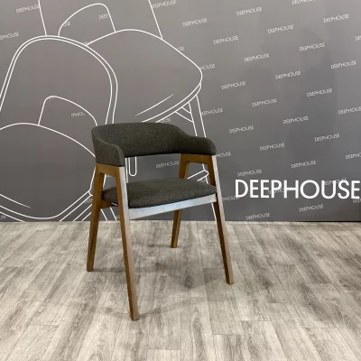 Стул Челси темно-коричневая ткань массив бука (терра) 9