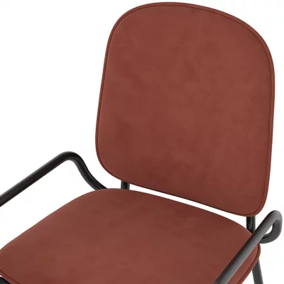 Стул Ror double frame 50X56X82 CM тёмно-красный 4