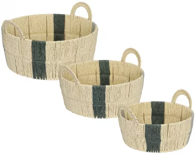 Корзина плетеная Bodhran Sage Ethnic 29X29X19 CM 4
