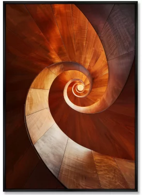 Набор из двух постеров на холсте Wood Curves 75X105 / 75X105 CM 3