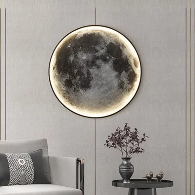 Настенный декоративный светодиодный светильник Moon 60X4X60 CM 9