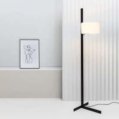 Торшер Stand Up черно-белого цвета E27 20W 30X40X175 CM 15