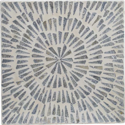 Столик украшенный раковинами устриц Gaby 35X35X45 CM 3