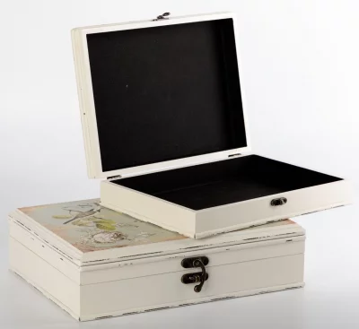 Набор из двух шкатулок Fedlimid 34X26X9 / 29X23X7 CM 3