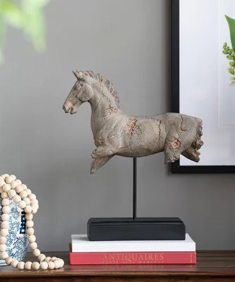Декоративный элемент Archaeology Horse 36X11X43 CM 8