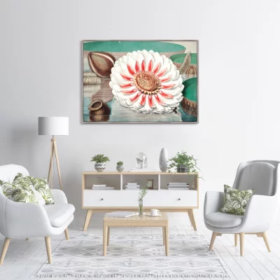 Постер A gigantic water lily in bloom 105X75 CM 3