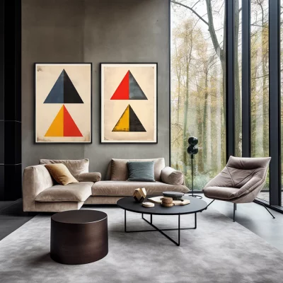 Набор из двух постеров на холсте Multi-colored 75X105 / 75X105 CM 4