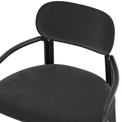 Стул полубарный Ror 60X51X88 CM чёрный 4