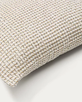 Комплект из 2 жаккардовых подушек в синюю полоску из 100% хлопка Mabile 50X50 CM 4