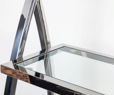 Стеллаж Glossy 90X35X200 CM Silver 4