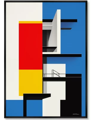 Набор из двух постеров на холсте Shape 75X105 / 75X105 CM 4