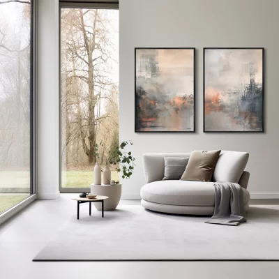 Композиция из двух репродукций картин на холсте A Tart Sunset 75X105 / 75X105 CM 4