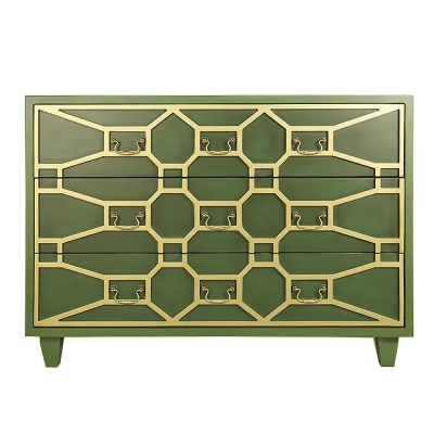 Зеленый комод Emerald 111X43X78 CM 10
