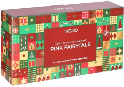 Набор из четырёх ёлочных украшений Pink Fairytale 14
