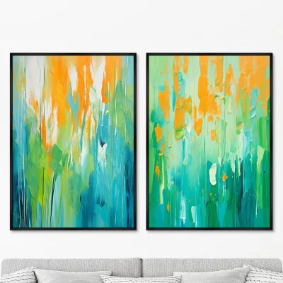 Набор из двух постеров на холсте Landscape Collection 75X105 / 75X105 CM 8