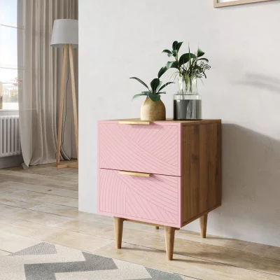 Тумбочка прикроватная Line 40X35X55 CM pink 3
