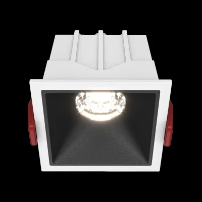Встраиваемый светильник Alfa LED белый квадратный 3