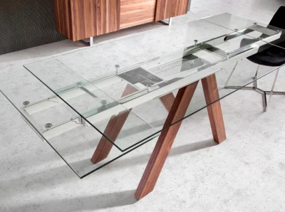 Раскладной обеденный стол DT810 160-240X90X76 CM 5