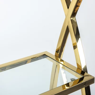 Стеллаж Glossy 90X35X200 CM Gold 5