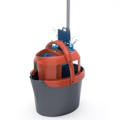 Подвижное основание для швабры easy squeezer с насадкой из микрофибры 4