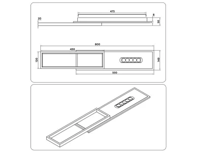 Накладной светильник Comfort Line 80X15X5 CM 6