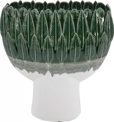 Ваза с фактурными листьями Ayse 13X31X34 CM 3