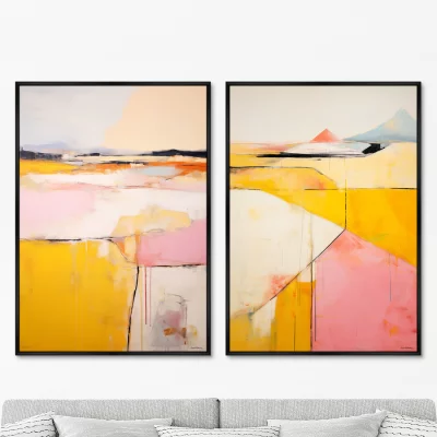Набор из двух постеров на холсте Landscape Collection Valley of Pyrimids 75X105 / 75X105 CM 8