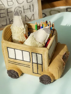 Корзина для хранения School Bus 22X19X15 CM 4