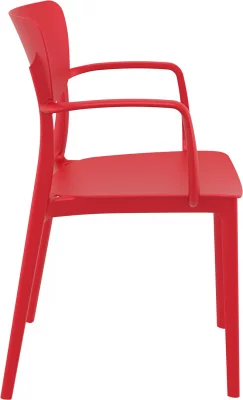 Стул пластиковый Lisa 53X54X82 CM красный 5