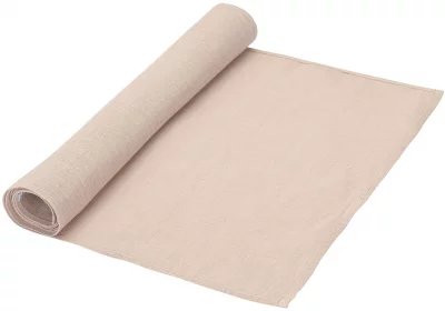 Дорожка на стол из стираного льна Essential 45X150 CM бежевого цвета 3