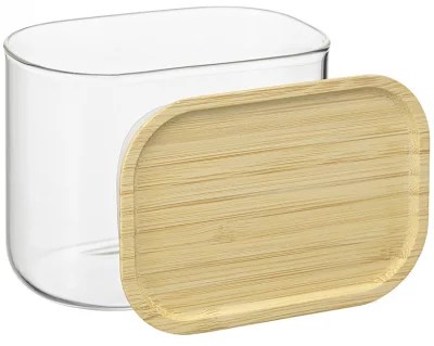 Банка для хранения прямоугольная Glass Bamboo 12X8X10 CM 7